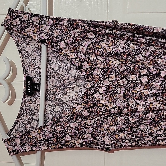a.n.a. Flowy Multicolour Flower Pattern Midi Dress US XS - Picture 2 of 14